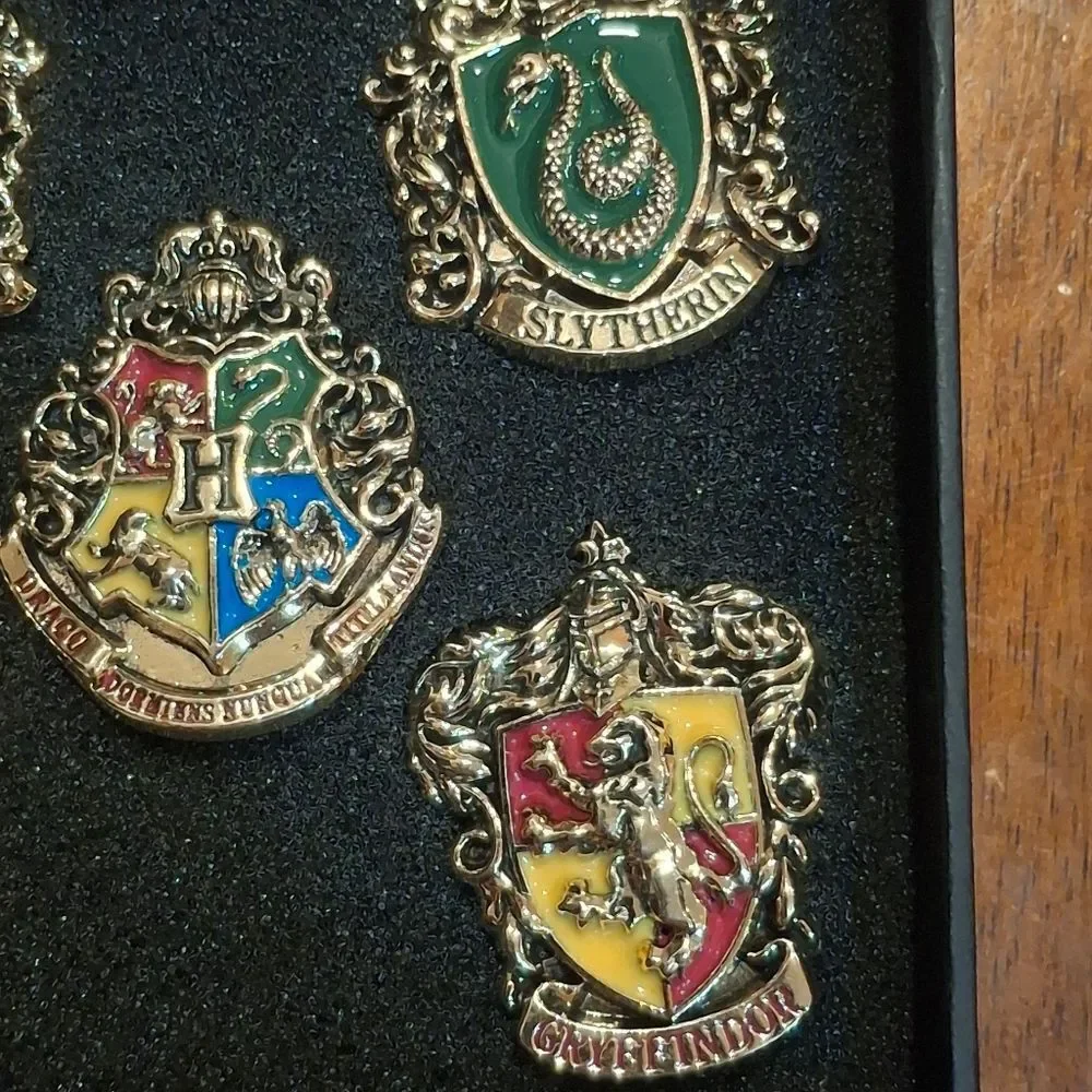Harry Potter Hogwarts House Enamel Pins - Set Of 5